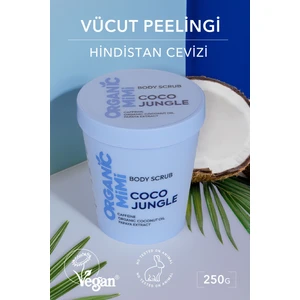 Vücut Peelingi Coco Jungle Doğal Vegan Nemlendirici Selülit Karşıtı Body Scrub, 250G