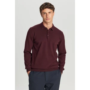 Pamuklu Standart Fit Normal Kesim Polo Yaka Triko Kazak