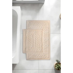 Banyo 2li Paspas Takımı Geo Bej 60X100