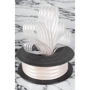 Şifon Krem Kurdele 2.5 cm Şerit 20 mt