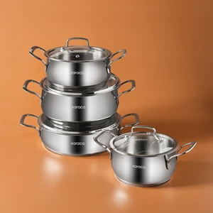 Arena 8 Parça Indüksiyon Tabanlı Çelik Tencere Seti