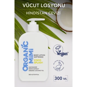 Vücut Losyonu Coco Splash, 300 ml – Yumuşatıcı Nemlendirici Vücut Kremi | Vegan Kadın Vücut Bakımı