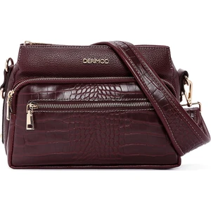 Kadın Bordo Uzun Askılı Kroko Çapraz Çanta 25WBD2111E3