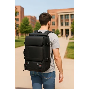 Çok Fonksiyonlu Su Geçirmez, Ayakkabı Bölmeli Spor, Seyahat Sırt Çantası Siyah