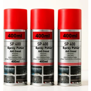3 Adet Sprey Pütür Su Tutmaz Ses Yalıtımlı Boyanabilir Kaplama Araç Araba Çamurluk Taş Darbe Koruma
