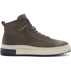 Erkek Vizon Fermuarlı Nubuk Deri Spor Bot 25WFD6929V3