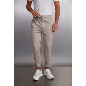 JESHUA Erkek Örme Kumaş Regular Fit Vizon Pantolon