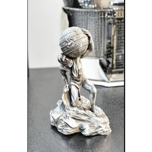 Lemonade Concept Atlas Heykeli Dünyayı Taşıyan Adam 16 Cm Masa Üstü Vitrin Heykel Biblo