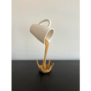 Dekoratif Dökülen Kahve Figürü - Kahve Köşesi - Coffee Corner 20CM