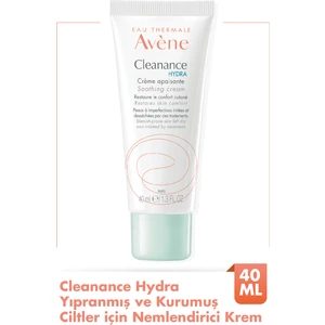 Cleanance Hydra Yoğun Nemlendirici Krem - Avène Termal Su ve Glycerin ile Zenginleştirilmiştir, 40 ml