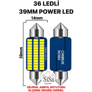 39MM Sofit LED C5W Canbus Tavan Plaka Ampul 1 TAKIM