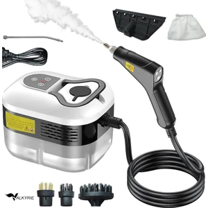 El Tipi Buharlı Temizleyici 2500W Basınçlı Yüksek Isı, Çoklu Başlık Aparatlı Derinlemesine Hijyenik Temizlik