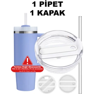Quencher 40 Oz 1.18 Lt Uyumlu Pipetli Termos Kapak - Kapak Quencher Lid
