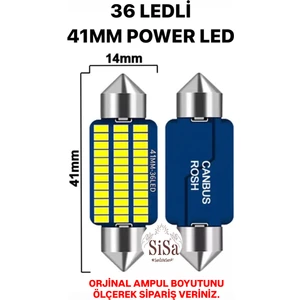 41MM Sofit LED C5W Canbus Tavan Plaka Ampul 1 TAKIM