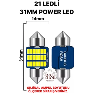 31MM Sofit LED C5W Canbus Tavan Plaka Ampul 1 TAKIM