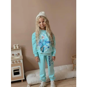 Cg Kids Frozen Elsa 2 Iplik Kumaş Kız Çocuk Alt Üst Takım Süper Kalite