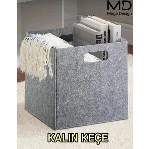 Mega Design Kalın Keçe Organizer Dolap Içi Düzenleyici 30 x 30 x 30 cm