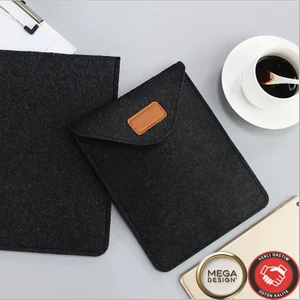 Kolay Koruma ve Taşınabilirlik Için Keçe Malzemeden Yapılmış Ofis Bilgisayar Tablet Saklama Çantası