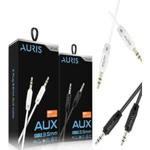 Aurıs ARS-AU01 Plastik (Beyaz ) Aux Kablo 1m