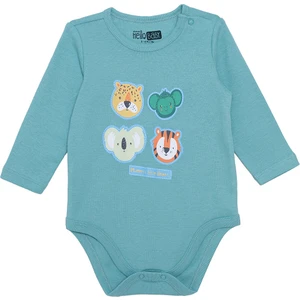 Hellobaby Erkek Bebek Uzun Kol Body Ribana Çıtçıtlı Yaka