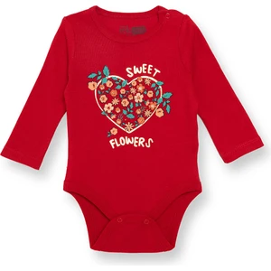 Hellobaby Kız Bebek Uzun Kol Body Ribana Çıtçıtlı Yaka