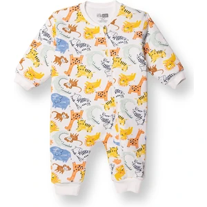 Hellobaby Erkek Bebek Uyku Tulumu 2.5 Tog Interlok Bisiklet Yaka Uzun Kol Ribanalı Paça