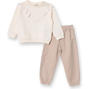 Hellobaby Kız Bebek Bluz - Pantolon Forest Flower Uzun Kol Lastikli