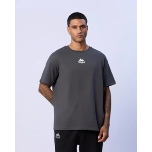 Denis Erkek Gri Oversize Fit Tişört