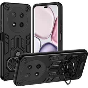 Honor Magic7 Lite 5g Halka Tutucu Ayaklı Pc + Tpu Darbeye Dayanıklı Kılıf (Yurt Dışından)