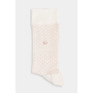 Erkek Bambu Desenli Bej Uzun Soket Çorap CRBMB23Y103_D07