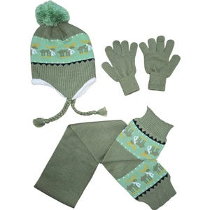 Erkek Çocuk Bere, Atkı ve Eldiven 3’lü Kışlık Set (4-8 Yaş)