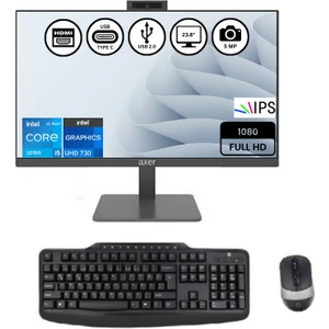 AX24H7 İntel i7 12700 16GB-500GBSSD 23.8" Freedos AIO Masaüstü Bilgisayar