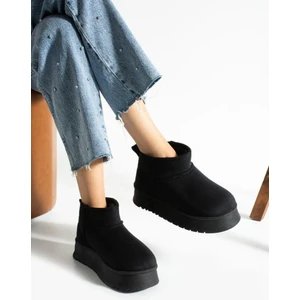 Neon Shoes Kadın Süet Içi Tüylü Yüksek Kalın Taban Kışlık Dışarı Botu & Bootie