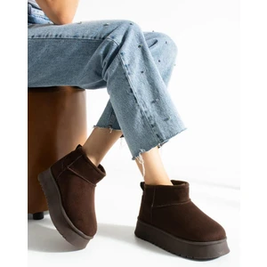 Neon Shoes Kadın Süet Içi Tüylü Yüksek Kalın Taban Kışlık Dışarı Botu & Bootie