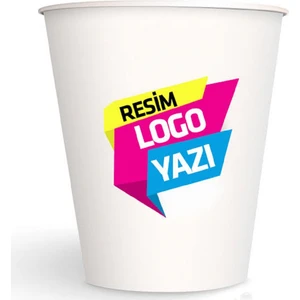 May Cup Firmaya Özel Baskılı Karton Bardak 7 Oz 250 Adet MayCup