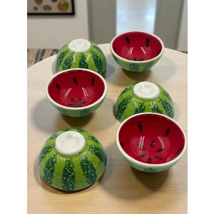Süsler Çini Ve Seramik 8 cm Seramik Kase ( Karpuz )