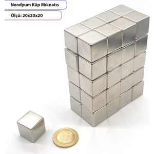 Neodyum Küp Mıknatıs – 20X20X20MM