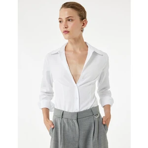 Slim Fit Uzun Kollu Klasik Yaka Poplin Gömlek