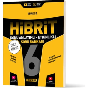 Hız Yayınları 6.sınıf Hibrit Türkçe Soru Bankası Yeni