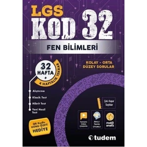 Tudem Yayınları LGS 8. Sınıf Fen Bilimleri Kod 32