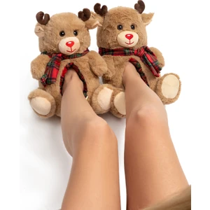 Yogi Kadın Hayvanlı Panduf Kahverengi 36/41