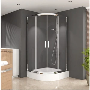 Lüks Camlı Duşakabin + Oval Duş Teknesi ND100