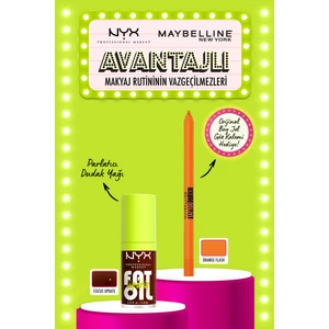 Nyx Professional Makeup Fat Oil Lip Drip Parlatıcı Dudak Yağı - Status Update &  Mny Tatto Gel Pencıl Orange Flash Ürün Hediyeli Set