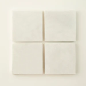 Olmo 4'lü Mermer Bardak Altlığı Naturel (10X10 Cm)