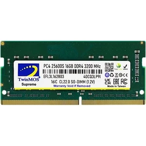 TwinMOS DDR4 16GB 3200MHz Notebook Ram (MDD416GB3200N)