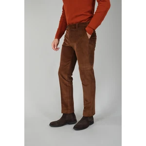 Kahve Kadife Pamuk Modal Likralı Esnek Rahat 4 Cepli Erkek Pantolon PNS24K24008_D11