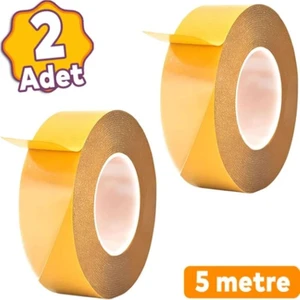 Nts Bant Halı Kaydırmaz Bant Çift Taraflı Çok Amaçlı Iz Bırakmaz Sabitleme Bandı 36MM x 5mt