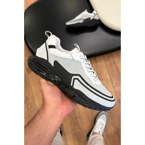 2028 Siyah Hakiki Deri Erkek Sneakers