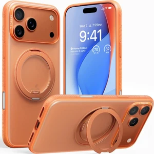 Apple iPhone 17 Pro O Stand R Fitness Serisi Magsafe Kılıf - Turuncu