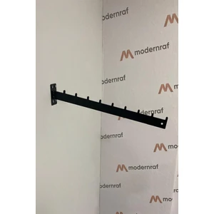 Duvara Monte Lzk Eğri Siyah Baston